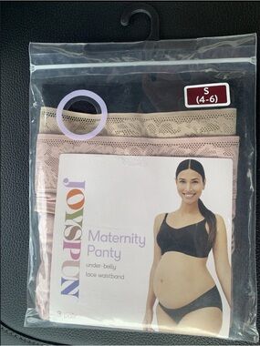 New Joyspun Maternity Panty 3 Pack Multi Color Size Small (4-6)